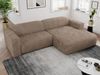 Ecksofa PASADENA, freistehendes Ecksofa, breite Armlehnen, Federsitz - rechts - Braun Cord Bild 3