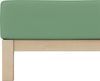 Schlafgut 'Pure' Spannbettlaken, Gummizug: rundum, für Matratzen bis 30cm Höhe, Bio-Baumwolle mit Elasthan, Green Mid, S 90x190 cm - 100x220 cm Bild 4