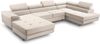AX LIVING Arborio XL Wohnlandschaft XXL U Form Eckcouch in Beige R Bild 2