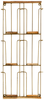 Kartenhalter Wandregal Gold/Bambus 24*55 cm Bild 2