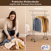 Coemo Kleiderständer mit Rollen fahrbarer Garderobenständer Größe L Bild 3