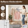 Coemo Kleiderständer mit Rollen fahrbarer Garderobenständer Größe L Bild 2