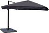 Mendler 'HWC-A96' Gastronomie-Ampelschirm mit Flap, Polyester, Anthrazit, 3x3 m, Alu / Stahl, mit Ständer Bild 3