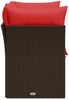 vidaXL Gartensofa mit Kissen 2-Sitzer Braun Poly Rattan 366240 Bild 5
