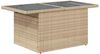 vidaXL 7-tlg. Garten-Sofagarnitur mit Kissen Beige Poly Rattan 3327398 Bild 5
