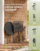SONGMICS Balkonmöbel 3-teilig, 1 Klapptisch mit 2 Stühlen, Gartenmöbel-Set, aus Stahl, für Balkon, Terrasse, schwarz Bild 4