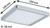 Paulmann 70993 Ultraflache eckige Deckenleuchte Atria Shine mit Backlight Technik, 19 cm Bild 3