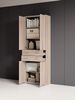 Aktenschrank >Clermont< (BxHxT: 79,1x221,2x35 cm) in Sonoma/Eiche Bild 2