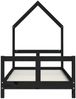 vidaXL Kinderbett Schwarz 80x160 cm Massivholz Kiefer 834560 Bild 4