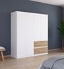 Rauch Möbel Costa, Kleiderschrank für Schlafzimmer, Kinderzimmer, Babyzimmer, Garderobe, Flur, 4-türig, 2 Schubladen, Push-to-Open, mit Zubehör Premium, Farbe Weiß, Breite 181 cm Bild 2