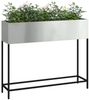 vidaXL Hochbeet Gartenpflanzer Silber 100 x 26 x 82 cm 865881 Bild 3