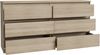 FORTE Chelsea Kommode, Holzwerkstoff, Beige, 154 x 79,9 x 42,2 cm Bild 2