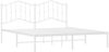 vidaXL Bettgestell mit Kopfteil Metall Weiß 183x213 cm 373843 Bild 4