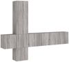 vidaXL 5-tlg. Wohnwand Grau Sonoma Holzwerkstoff 3216462 Bild 2