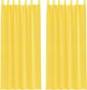 vidaXL Voile Vorhänge mit Schlaufen 2 Stk. Gelb 140x225 cm 4102318 Bild 2