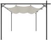 vidaXL Pergola mit Schiebedach Creme 395x292x230 cm 360117 Bild 4