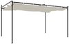 vidaXL Pergola mit Schiebedach Creme 395x292x230 cm 360117 Bild 5