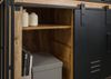 Buffet Mango 150x55x200 natur lackiert / Metall schwarz BLACKBURN #106 Bild 5