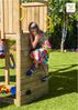 Fungoo Spielturm "Carol 3", natur,mit Rutsche, Schaukel, Kletterwand, Rampe und Holzdach Bild 3