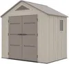 Vente-unique - ANTEVA Gartenhaus Harz BraunBeige - B 171 cm x H 242 cm x L 237 cm Bild 3