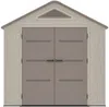Vente-unique - ANTEVA Gartenhaus Harz BraunBeige - B 171 cm x H 242 cm x L 237 cm Bild 2