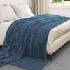 vidaXL Überwurfdecke Marineblau 240 x 220 cm Fleece 42016927 Bild 3
