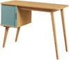 Schreibtisch Tysvær 75x105x48 cm Bambus/Blau [en. casa] Bild 2
