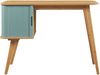 Schreibtisch Tysvær 75x105x48 cm Bambus/Blau [en. casa] Bild 4
