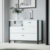 Forte Kommode HIGH ROCK - Esszimmer & Wohnzimmer & Schlafzimmer Schubladenkommode in Secret grey (U58)-Black (Z13) Bild 5