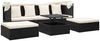vidaXL Garten-Sonneninsel mit Dach Schwarz Poly Rattan 46156 Bild 3