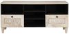 vidaXL TV-Schränk Bleached White 100 x 33 x 46 cm Massivholz Mango 4018134 Bild 3