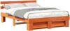 vidaXL Bettrahmen Wachsbraun 160 x 200 cm Massives Kiefernholz 872478 Bild 2
