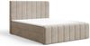 MOEBLO Boxbett BETT 01 BIS (Bonell, Topper, modernes Velours-Design mit Steppung & Stauraum, Doppelbett gepolstertes Kopfteil mit Bettkasten, aus Samt, Polsterbett Kontinentalbett, dekorativem Kopfteil, aus Samt), Boxspring, - (BxHxT):144/164/184x113x2... Bild 4