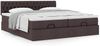 vidaXL Ottoman-Bett mit Matratzen Dunkelbraun 180x200 cm Stoff 3312018 Bild 4