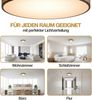 Monzana Deckenlampe Stoff 30 cm Grau 1-flammig E27 Bild 5
