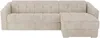 Vente-unique - DARIELO Sofa Stoff Beige - B 223 cm152 cm x H 93 cm x L 275 cm Bild 4