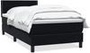vidaXL Boxspringbett mit Matratze Schwarz 90x210 cm Samt 3316097 Bild 2