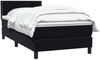 vidaXL Boxspringbett mit Matratze Schwarz 90x210 cm Samt 3316097 Bild 3
