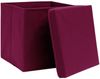 vidaXL Aufbewahrungsboxen mit Deckeln 10 Stk. Dunkelrot 32x32x32cm 288344 Bild 3