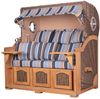 Strandkorb Komplettset - bene living - Ammersee Grande XXL Teak - PE grau - Modell 580 - inkl. Liftersystem Bild 3