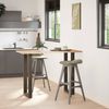 vidaXL Bartischbeine U-Form 2 Stk. Naturstahl 40x(100-101) cm Stahl 4013231 Bild 2