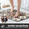 HOMELUX Badematte Badematte Badvorleger Badteppich Duschvorleger Set, Rutschfester Gummi, Lichtecht, Schallschluckend, Ruschsicher, Polyester, Größe: 50x160cm+50x80cm Bild 4