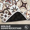HOMELUX Badematte Badematte Badvorleger Badteppich Duschvorleger Set, Rutschfester Gummi, Lichtecht, Schallschluckend, Ruschsicher, Polyester, Größe: 50x160cm+50x80cm Bild 3