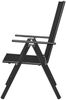 vidaXL Gartenstühle Klappbar 2 Stk. Aluminium und Textilene Schwarz 41730 Bild 3