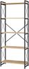 Standregal Skørping 160x65x30 cm Schwarz/Eicheoptik [en. casa] Bild 5