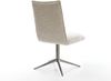 Drehstuhl Lelio-Flex Webstoff Soft Beige Fußkreuz Graphit 360° drehbar Wippfunktion Taschenfederkern Bild 5