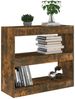 vidaXL Bücherregal/Raumteiler Räuchereiche 80x30x72 cm 813614 Bild 5