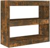 vidaXL Bücherregal/Raumteiler Räuchereiche 80x30x72 cm 813614 Bild 2