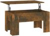 vidaXL Couchtisch Räuchereiche 79 x 49 x 41 cm Holzwerkstoff [819281] Bild 5