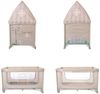 Lorelli Reisebett Sweet Home 2 Ebenen Laufstall mit Dach faltbar Räder Matratze beige Bild 5